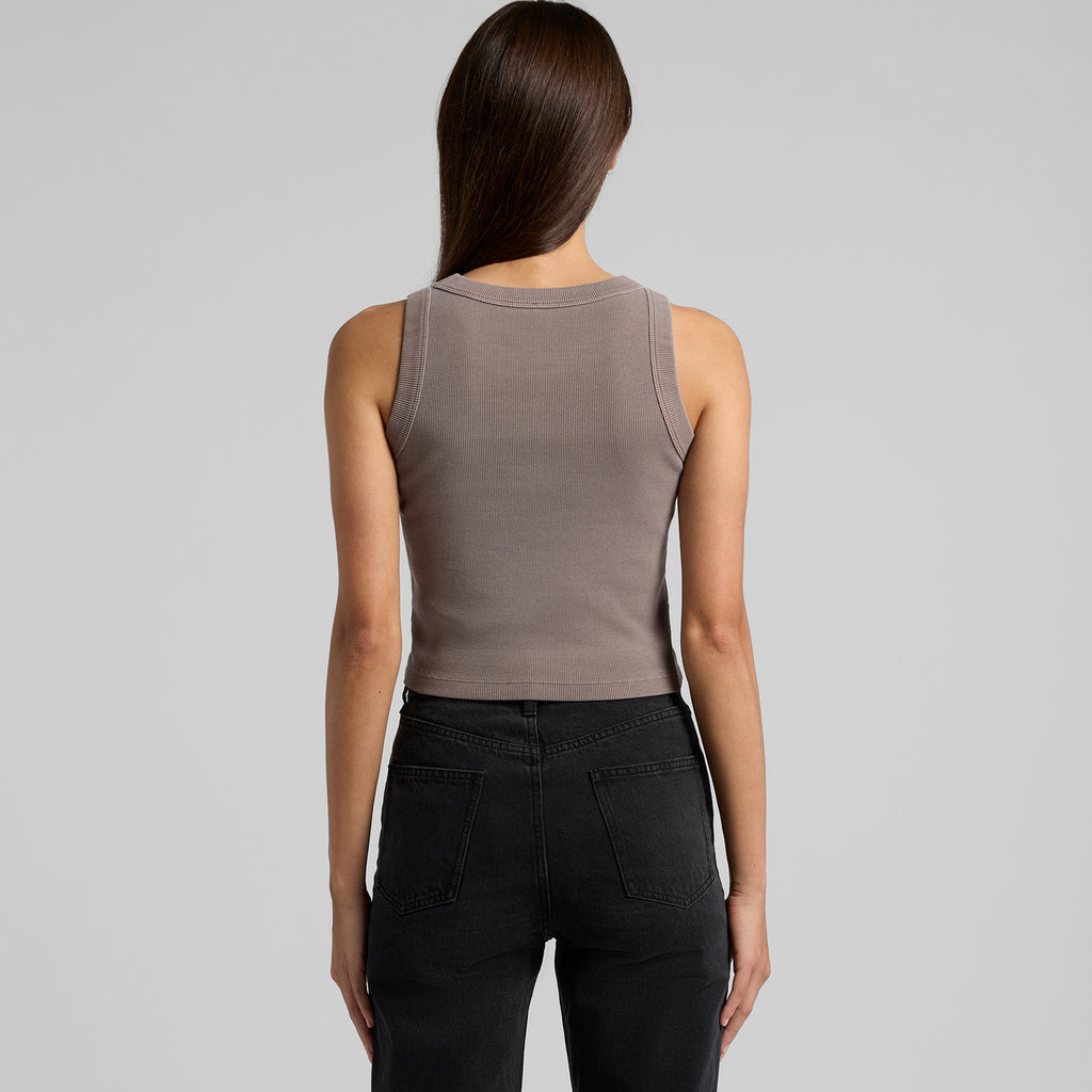 AS Colour Wo's Faded Organic Rib Crop Tank 4035