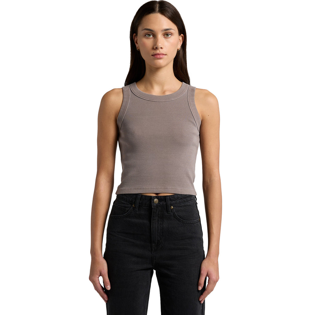 AS Colour Wo's Faded Organic Rib Crop Tank 4035