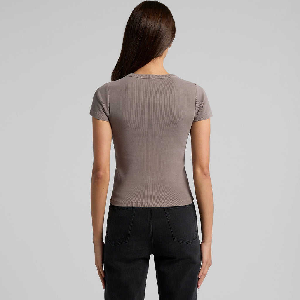 AS Colour Wo's Faded Organic Rib Tee 4036