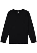 Kids Basis Long Sleeve Tee - Black