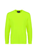 Mens Hi Vis Long Sleeve Tee - Yellow