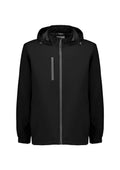 Unisex Super Light Packable Rain Jacket - Black