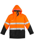 Mens Hi Vis Storm Jacket - Orange/Black