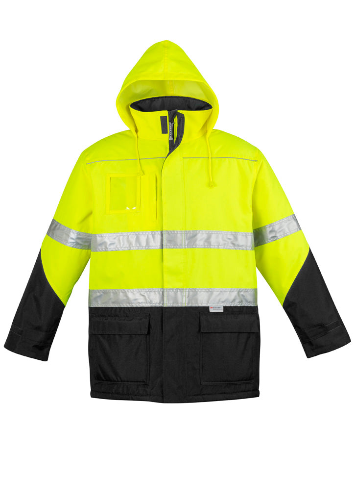 Mens Hi Vis Storm Jacket - Yellow/Black