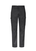 Mens Essential Basic Stretch Cargo Pant - Charcoal