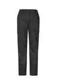 Womens Essential Basic Stretch Cargo Pant - Charcoal