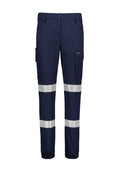 Womens Essential Stretch Taped Cargo Pant - Cuffed - Navy