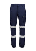 Mens Essential Stretch Taped Cargo Pant - Cuffed - Navy