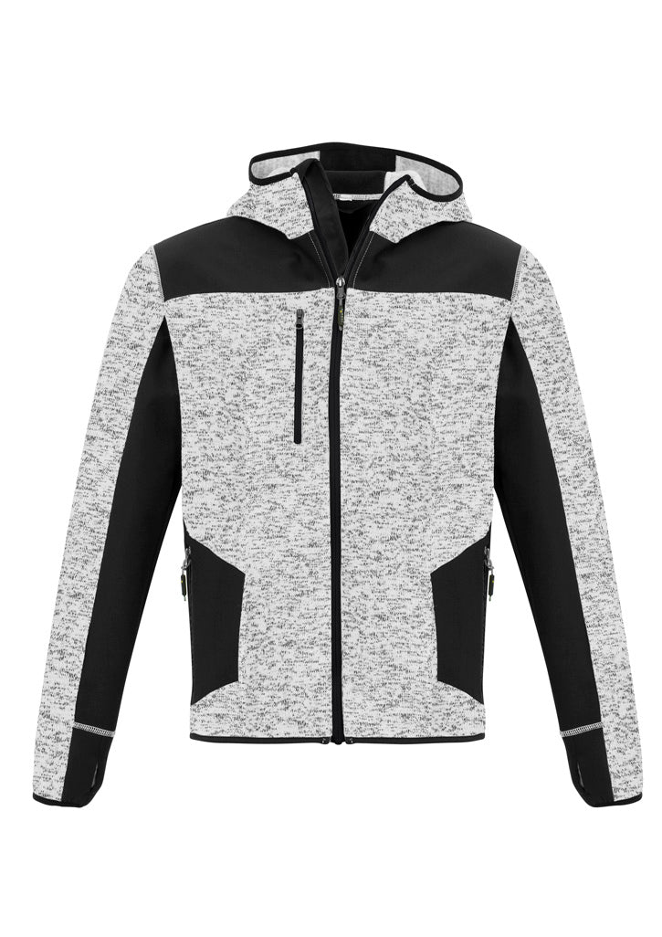 Unisex Streetworx Reinforced Knit Hoodie - Grey