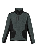 Unisex Streetworx Reinforced Knit 1/2 Zip Pullover - Gunmetal