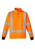 Unisex Hi Vis X Back Rail Jumper - Orange