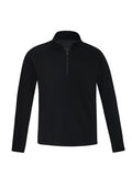 Unisex Merino Wool Mid-Layer Pullover - Black