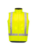 Unisex Hi Vis Waterproof Reversible Vest - Yellow