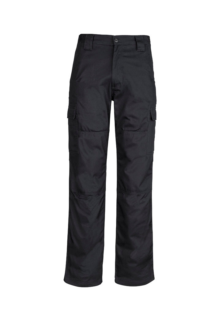 Mens Midweight Drill Cargo Pant (Regular) - Black