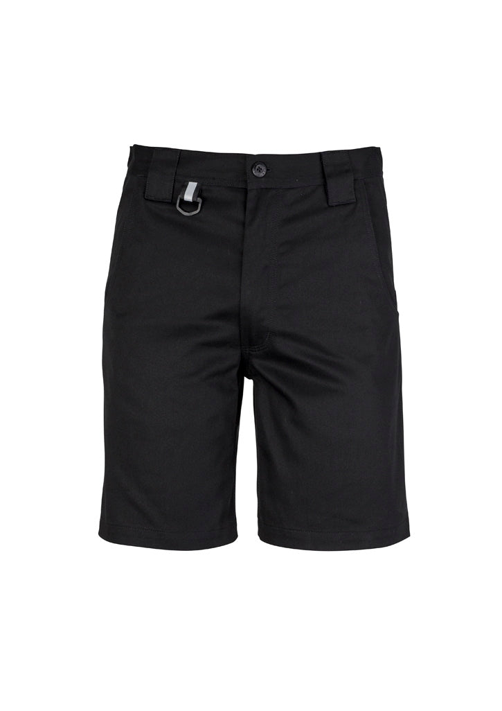 Mens Plain Utility Short - Black