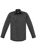 Mens Streetworx L/S Stretch Shirt - Charcoal