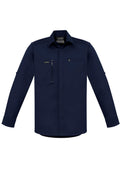 Mens Streetworx L/S Stretch Shirt - Navy