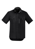 Mens Outdoor Short Sleeve Shirt - Black