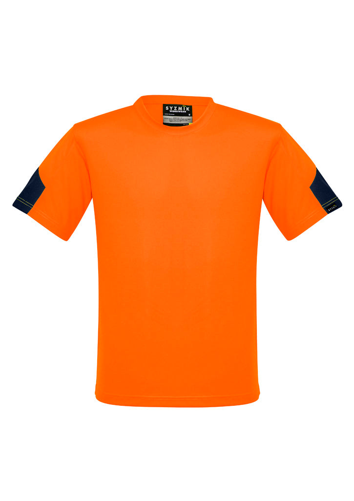 Mens Hi Vis Squad Tee - Orange/Navy