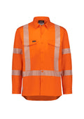 Mens X Back NSW Rail Shirt – Segmented Tape - Orange