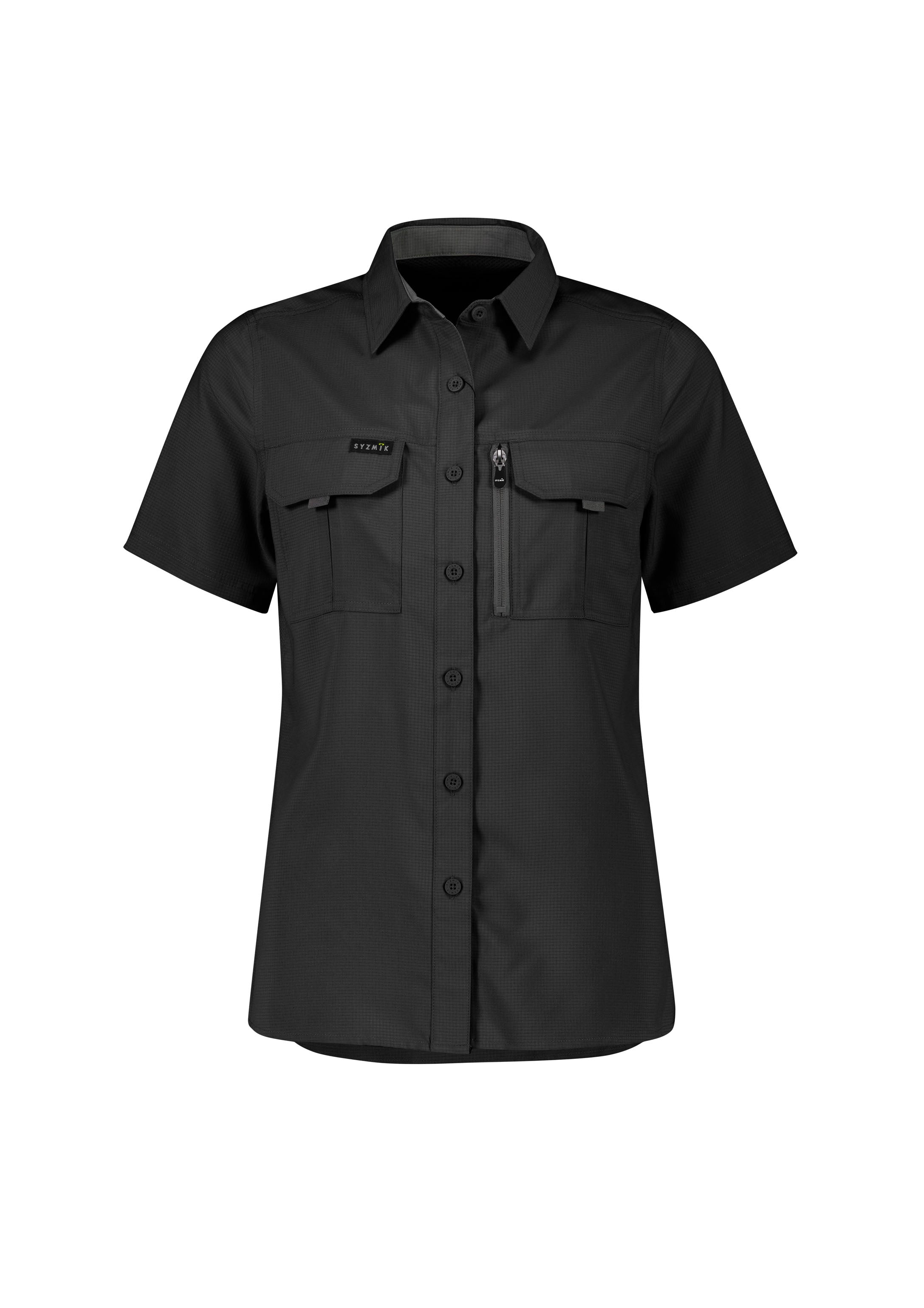 Womens Outdoor Short Sleeve Shirt - Black