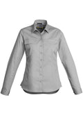 Womens Lightweight Tradie Long Sleeve Shirt - Grey